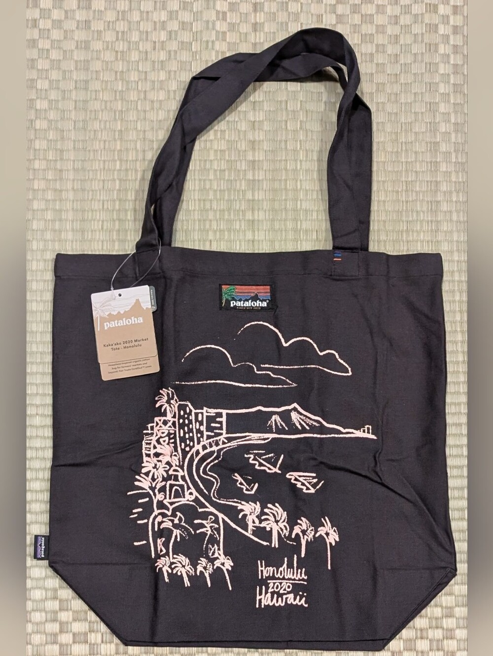 NWT RARE Patagonia Pataloha Kaka'ako 2020 Market Tote Honolulu Ink Black